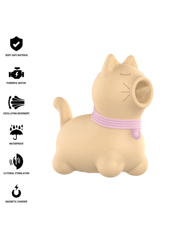 INTENSE ESTIMULADOR PUPPY LENGUA ROTADORA 360º PARA CLITORIS AMARILLO